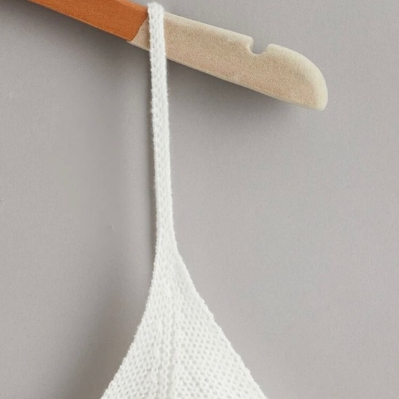 Shein Ivory Knit Crop Top - Picture 3 of 7